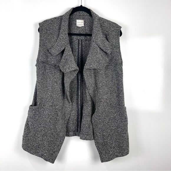 Melrose and Market Sleeveless Oversized Open Front Vest Gray Size Small - Picture 1 of 8